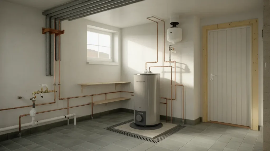 installation av ny varmvattenberedare i villa i g nsta enk ping